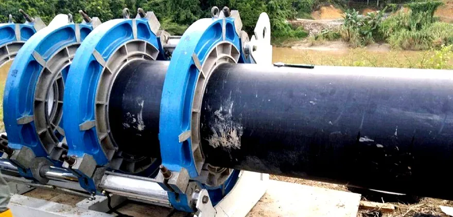 HDPE electrofusion jointing on site
